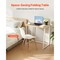 Folding Desk 31.5 Inch Foldable Table with Storage Hooks Space Saving Computer Table
